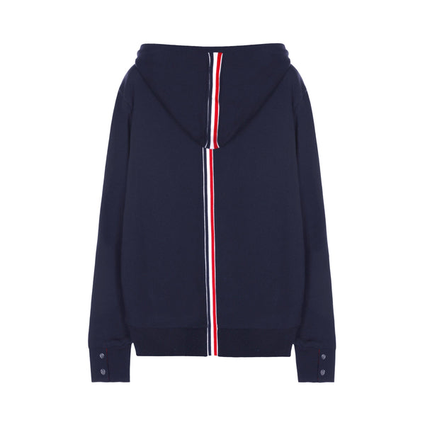 Thom Browne Center Back Stripe Loopback Hoodie | Designer code