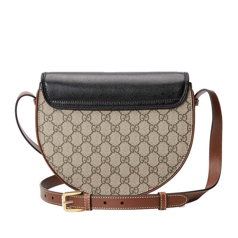 Gucci Tri Color GG Supreme and Leather Small Padlock Shoulder Bag