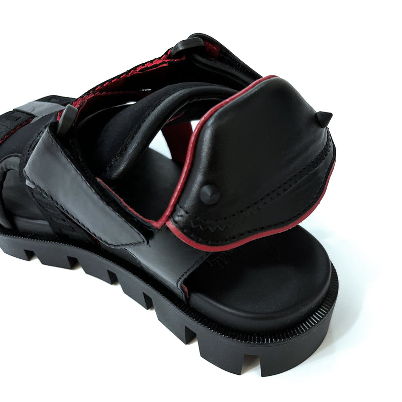 Christian Louboutin Velcrissimo Black Sandals New