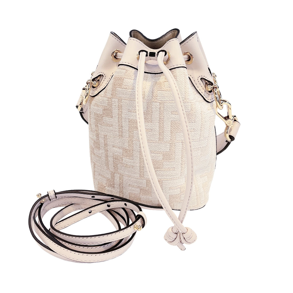 Fendi Mon tresor - Bucket bag for Woman - Beige - 8BS010AP4M-F1LMM