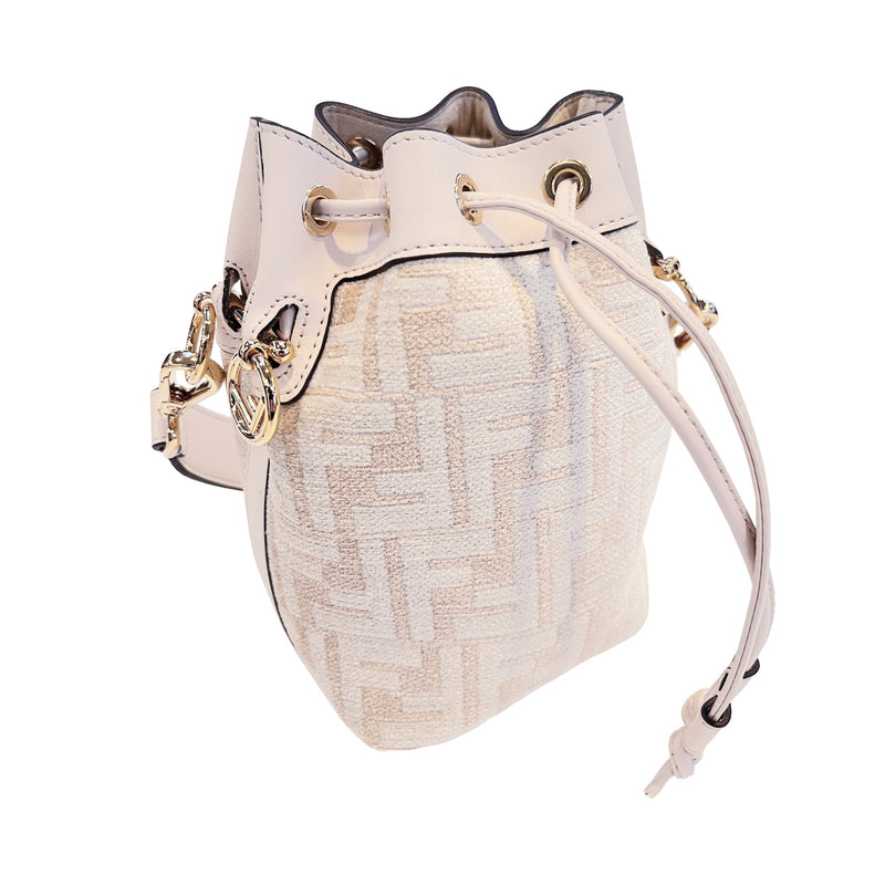 Fendi Mon tresor - Bucket bag for Woman - Beige - 8BS010AQ19-F1MB1
