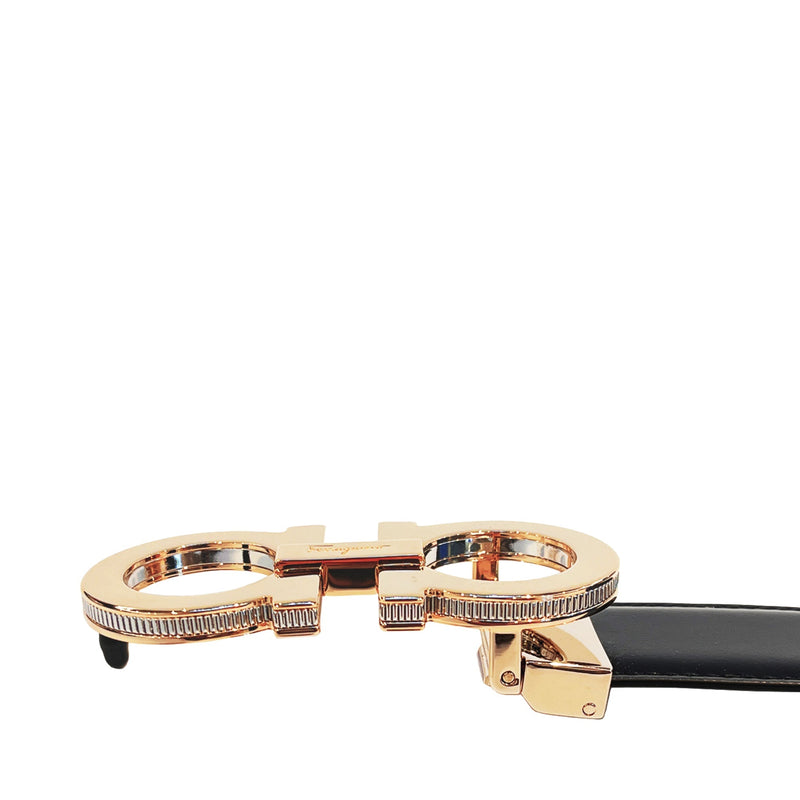 Reversible and adjustable Gancini belt