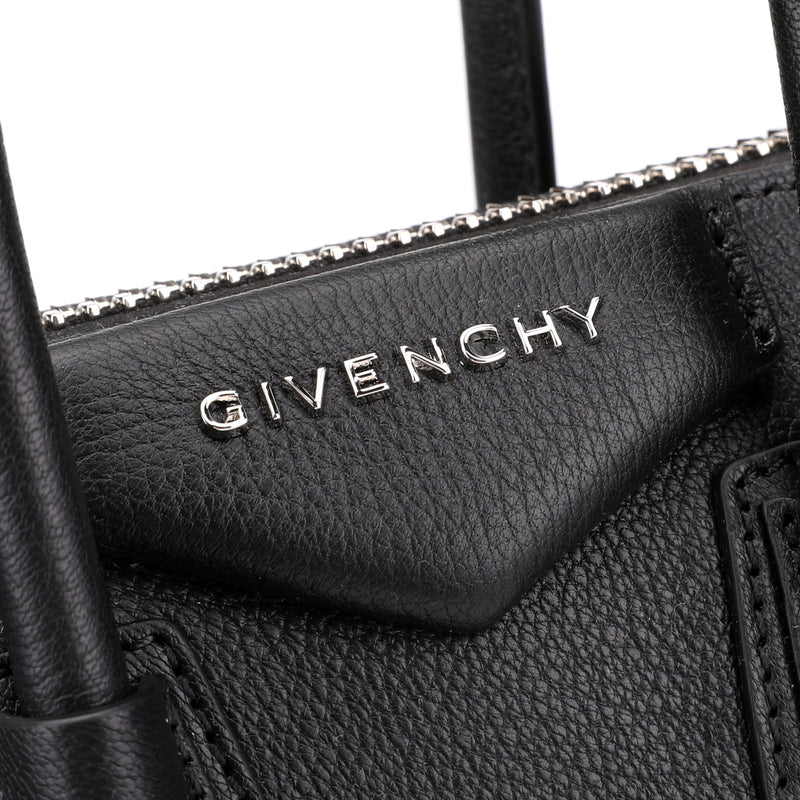 GIVENCHY Antigona Mini Calfskin Leather Shoulder Bag Black-US
