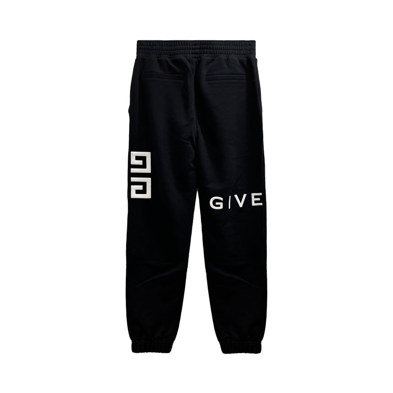 GIVENCHY 2021 SS Givenchy 4g embroidered slim fit jogger pants  (BM50WB3Y6U-001)